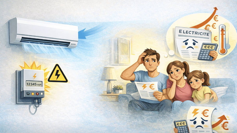 Est-ce qu'une climatisation réversible consomme beaucoup d'électricité ?