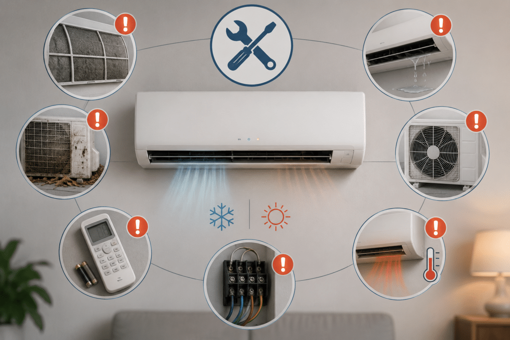 Quelles sont les pannes les plus fréquentes d'un climatiseur ? - Electro Climat