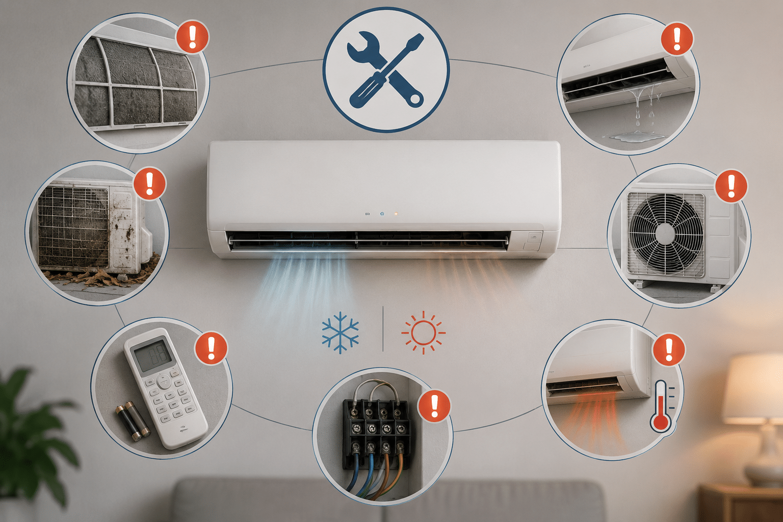 Quelles sont les pannes les plus fréquentes d'un climatiseur ? - Electro Climat