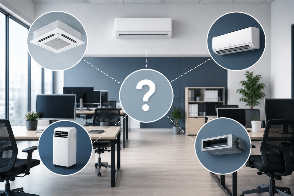 Comment s'appelle la climatisation de bureau ? - Electro Climat