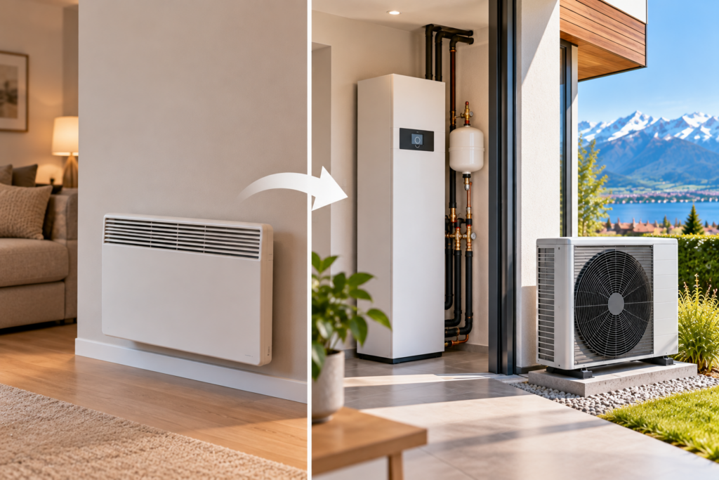 Remplacer un chauffage électrique par une pompe à chaleur : ce que ça change - Electro Climat